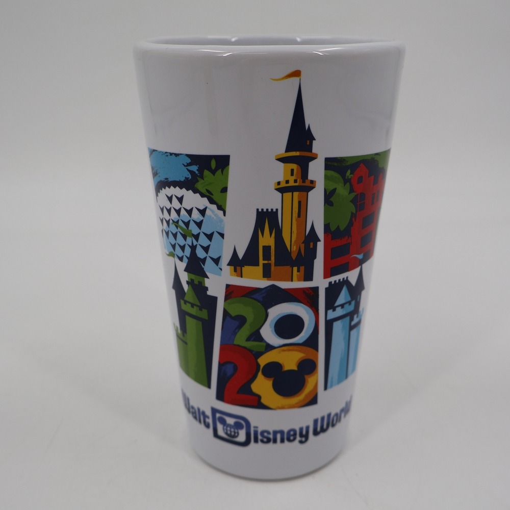 Disney Parks Tumbler Unisex OS White Walt Disney World 2020 Park Icons Ceramic